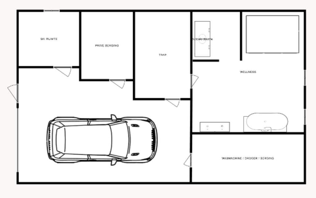 Basement map Chalet Hirschblick