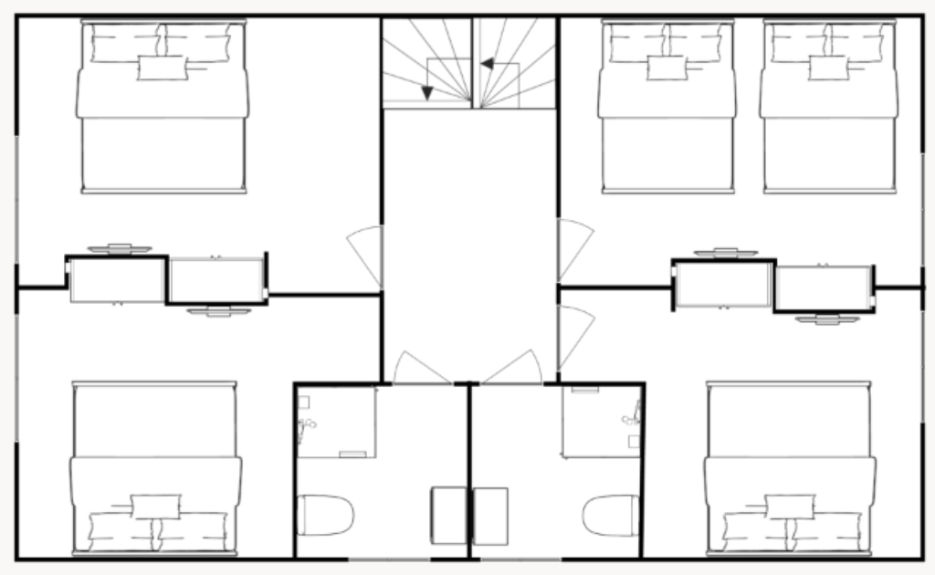 Map floor Chalet Hirschblick